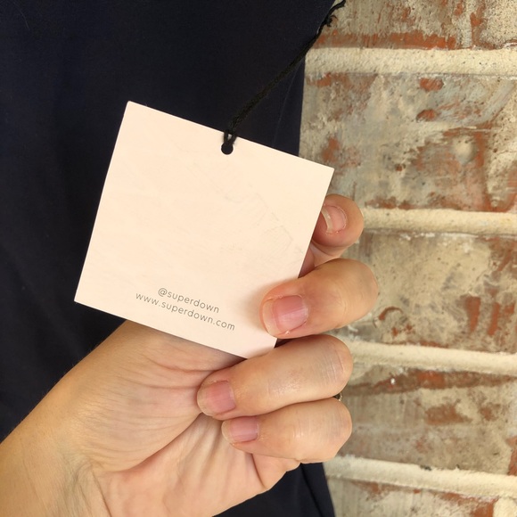 Superdown Rockie One Shoulder Navy Mini Dress XXS - Picture 10 of 16